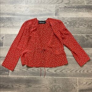 Realisation Par Red Polka Dot Blouse